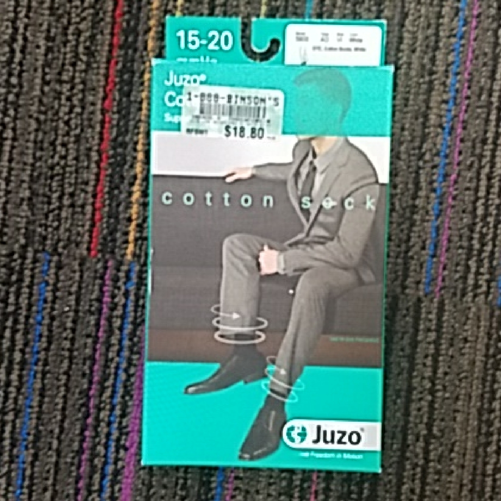Juzo Men's Cotton Socks - Gray